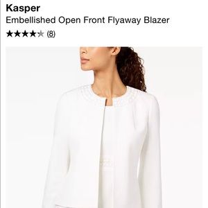 Embellished flyaway blazer & matching sheath dress